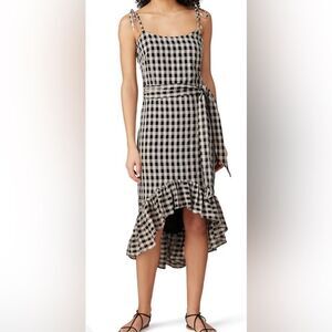 Cosmopolitan X Dress the Population Gingham Picnic Dress Size Medium
